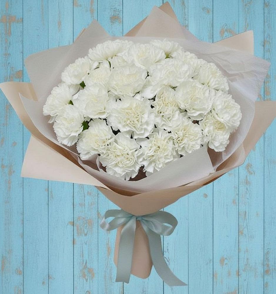 Букет цветов из: Гвоздики в Молодежный