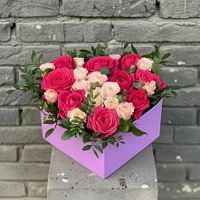 Цветочная композиция из Розы в коробке в Молодежный