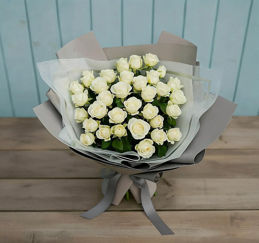 Букет Белоснежная нежность в Молодежный