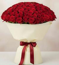 Букет 101 Красная роза Милано в Молодежный