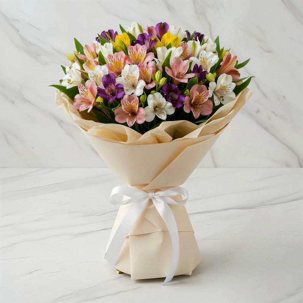 Букет цветов из: Альстромерии в Молодежный