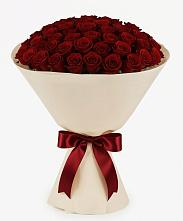 Букет 101 Бордовая роза Блэк Бакарра в Молодежный