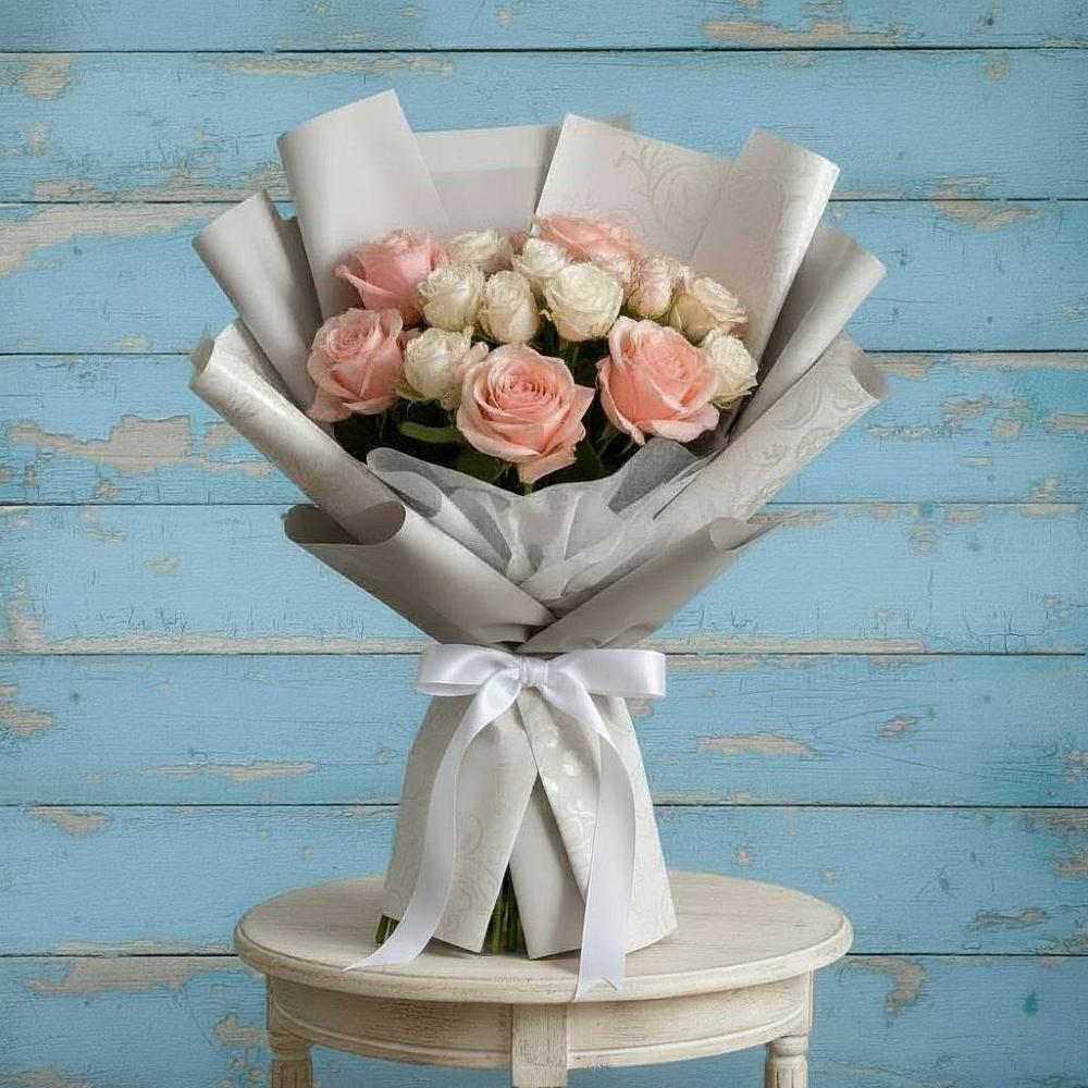 Букет цветов из: Розы в Молодежный