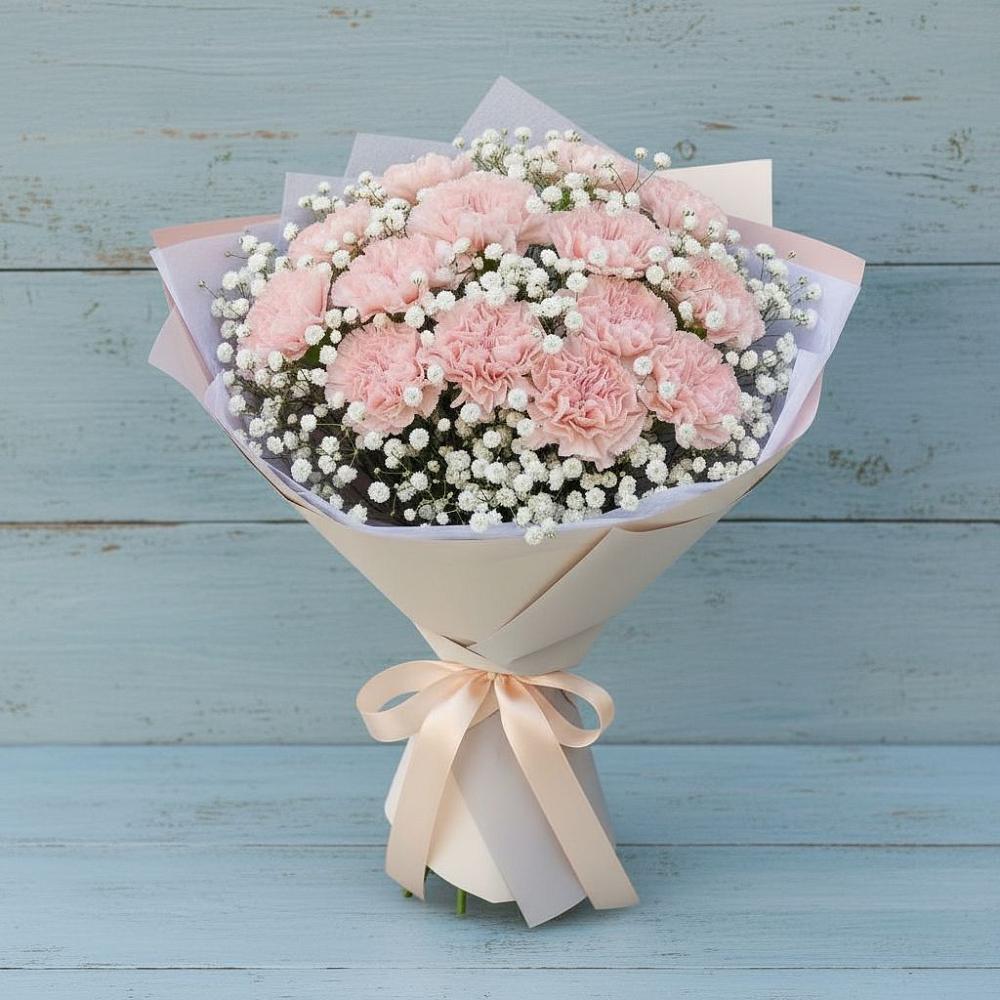 Букет цветов из: Гвоздики в Молодежный