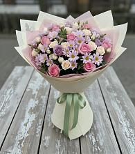 Букет цветов из:  Розы и Хризантемы в Молодежный