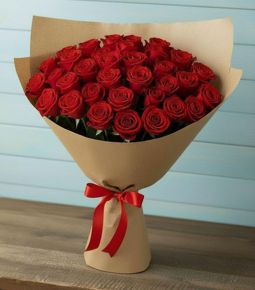 Букет Красные розы Милано в Молодежный