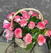 Цветочная композиция из Розы в корзине #REPLACE_PRED# Молодежный