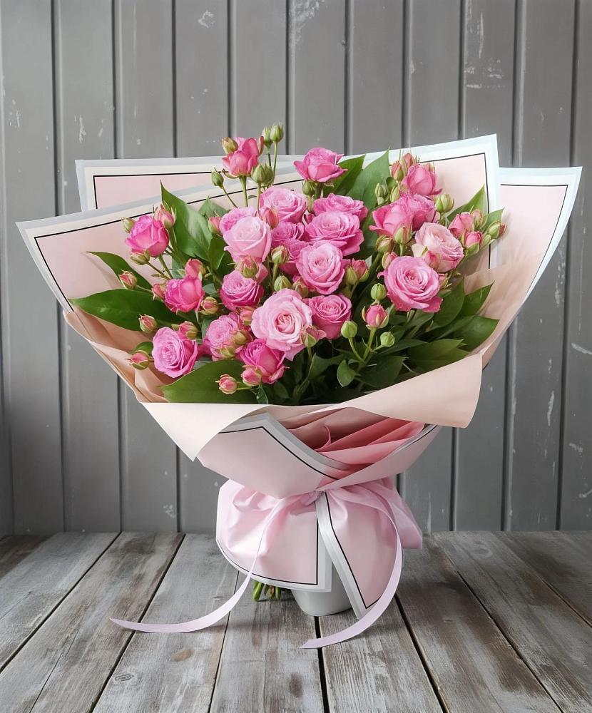 Букет Розовый кустик в Молодежный