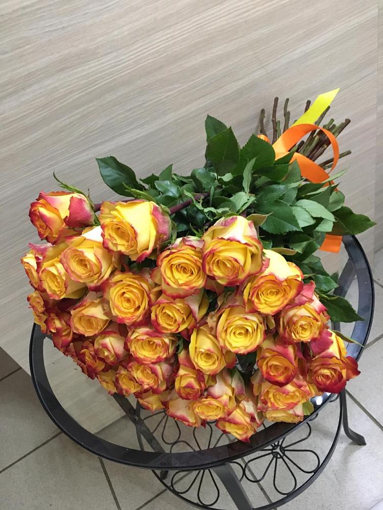 Букет Желтые розы в Молодежный