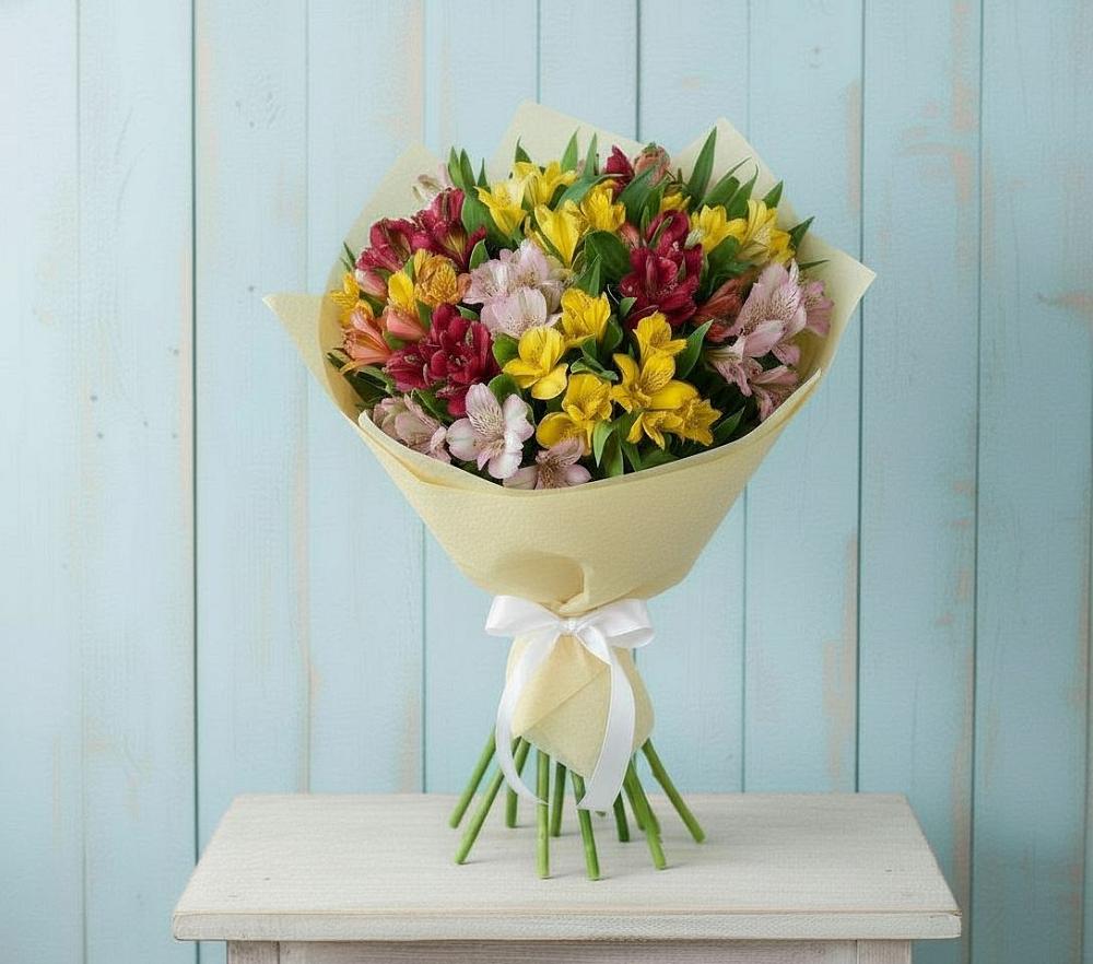 Букет цветов из: Альстромерии в Молодежный