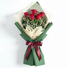 Букет цветов из:  Розы в Молодежный