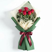 Букет цветов из:  Розы в Молодежный