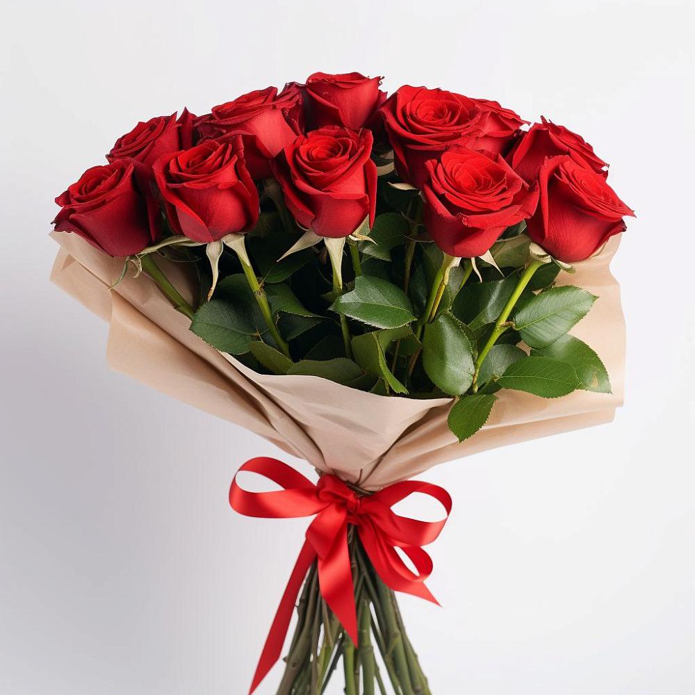 Букет 11 Красных роз Эдлесс Лав в Молодежный