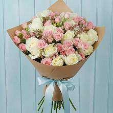 Букет цветов из:  Розы в Молодежный