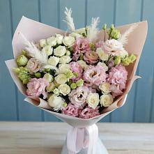 Букет цветов из:  Альстромерии и Розы в Молодежный